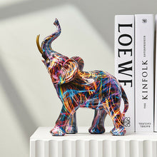 Load image into Gallery viewer, Creative Graffiti Elephant Figurine
