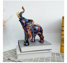 Load image into Gallery viewer, Creative Graffiti Elephant Figurine
