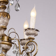 Carregar imagem no visualizador da galeria, Samiyah 5-Light Rustic Gold Crystal Chandelier
