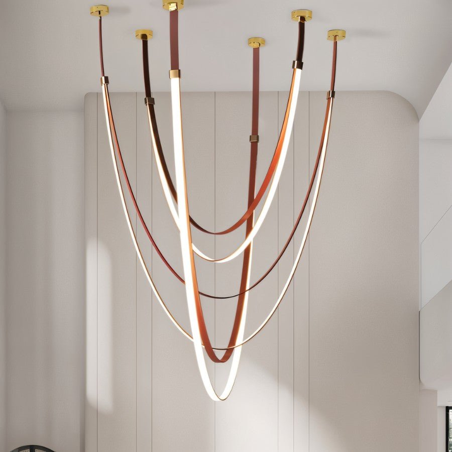 Shalom Leather Chandelier