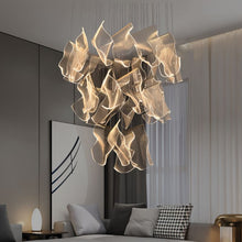 Cargar imagen en el visor de la galería, Sheets Chandelier (Rectangle Ceiling Mount)
