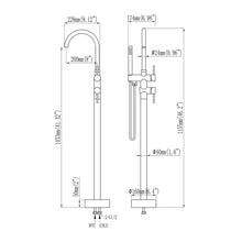 Carregar imagem no visualizador da galeria, Sherwin 2-Handle Claw Foot Tub Faucet with Hand Shower in Silver
