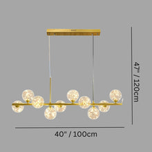 Carregar imagem no visualizador da galeria, Sphatika Linear Chandelier
