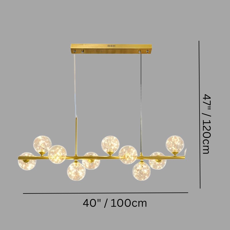 Sphatika Linear Chandelier