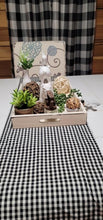 Cargar imagen en el visor de la galería, Gingham Check Yarn Dyed Table Runner
