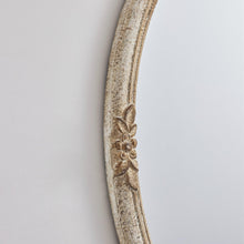 Carregar imagem no visualizador da galeria, Traditioanl Oval Mirror With Wood Frame Rustic Decor Wall Mirror
