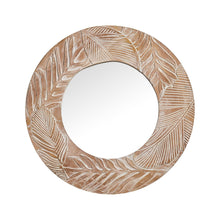 Carregar imagem no visualizador da galeria, Traditioanl Wood Round Mirror Wall Decor
