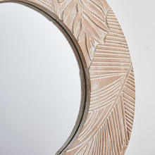 Carregar imagem no visualizador da galeria, Traditioanl Wood Round Mirror Wall Decor
