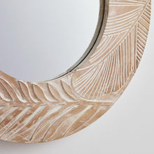 Carregar imagem no visualizador da galeria, Traditioanl Wood Round Mirror Wall Decor
