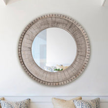 Carregar imagem no visualizador da galeria, Traditional Grey Round Mirror Wall Decoration
