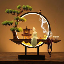 Load image into Gallery viewer, Tranquil Incense Burner Table Lamp
