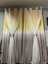 Load image into Gallery viewer, Umbre Fiesta Light Filtering Window Curtain Panel Set
