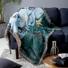 Load image into Gallery viewer, Underwater Mermaid Throw Blanket
