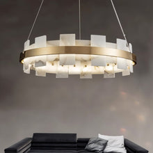 Load image into Gallery viewer, Varnaka Alabaster Chandelier Light
