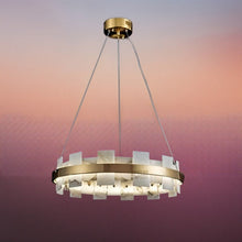 Load image into Gallery viewer, Varnaka Alabaster Chandelier Light
