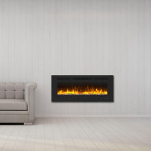 Load image into Gallery viewer, Wall Electric Fireplace with Remote Control and Touch Screen in 13 Flame Colors and Base Lights
