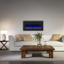 Load image into Gallery viewer, Wall Electric Fireplace with Remote Control and Touch Screen in 13 Flame Colors and Base Lights
