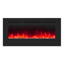 Load image into Gallery viewer, Wall Electric Fireplace with Remote Control and Touch Screen in 13 Flame Colors and Base Lights
