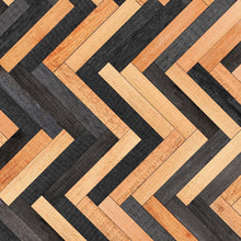 Carregar imagem no visualizador da galeria, Modern Design Wooden Zigzag Panel Wallpaper Mural. #6736
