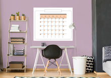 Carregar imagem no visualizador da galeria, Calendars: Touch of Pink Modern One Month Calendar Dry Erase - Removable Adhesive Decal
