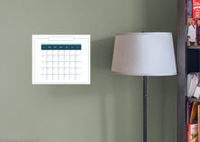 Carregar imagem no visualizador da galeria, Calendars: Touch of Blue Modern One Month Calendar Dry Erase - Removable Adhesive Decal
