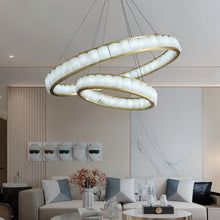 Carregar imagem no visualizador da galeria, Yubiwa Alabaster Chandelier Light
