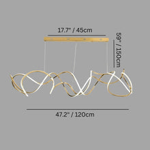 Cargar imagen en el visor de la galería, Zhushi Linear Chandelier
