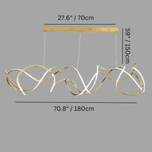 Cargar imagen en el visor de la galería, Zhushi Linear Chandelier
