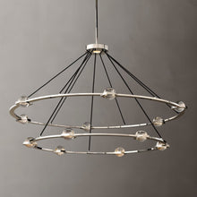 Load image into Gallery viewer, Zohar 2-Tier Round Chandelier
