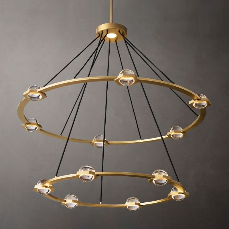 Zohar 2-Tier Round Chandelier - Open Box (New)