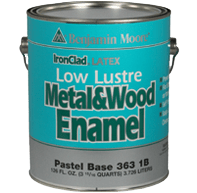 Esmalte para madera y metal de bajo brillo de látex IronClad 363 