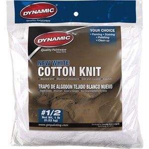 Dynamic 99774 #1/2 8 oz. Bag New White Rag