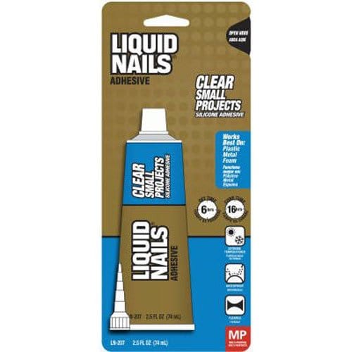 Liquid Nails LN207 Adhesivo multiusos de 2.5 onzas, transparente de 2.5 onzas