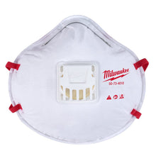 Cargar imagen en el visor de la galería, Milwaukee N95 Respirador con válvula blanco 1 paquete
