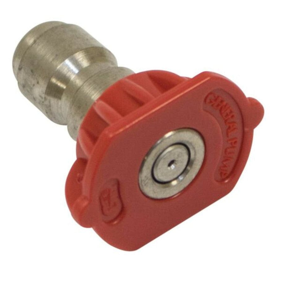 General Pump 900040Q Pressure Washer Quick Connest Nozzle, 0 Degree (Red), 5000 psi, 4.0 GPM