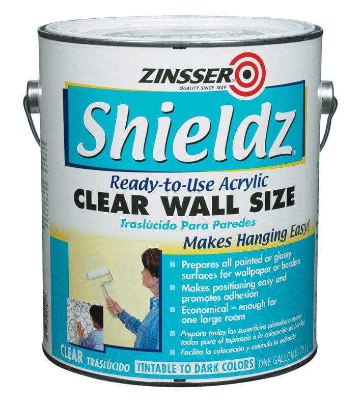 Imprimador transparente de tamaño de pared transparente Zinsser Shieldz, 1 galón