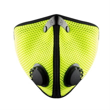 Cargar imagen en el visor de la galería, Máscara de filtración de aire multiusos RZ Mask M2 con válvula verde XL 1 paquete
