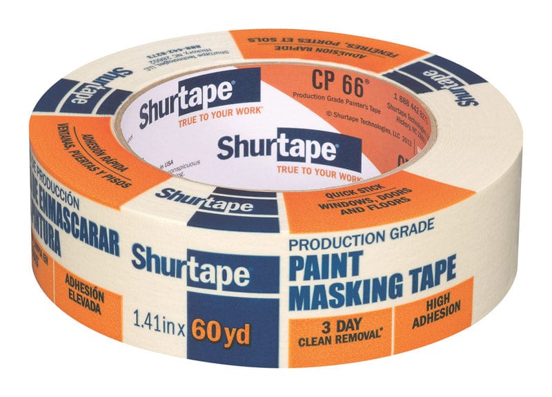 Shurtape 1.41 in. W x 60 yd. L Tan High Strength Masking Tape 1 pk