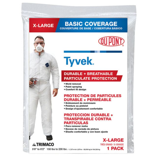 Trimaco Tyvek Tyvek Coveralls White 1 pk