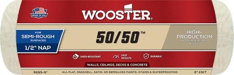 Wooster Profesional 50/50 Cubre rodillo tejido lana/poliéster