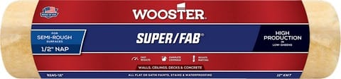 Wooster Super/Fab Knit 1/2 pulg. x 12 pulg. W Regular Paint Roller Cover 1 pk